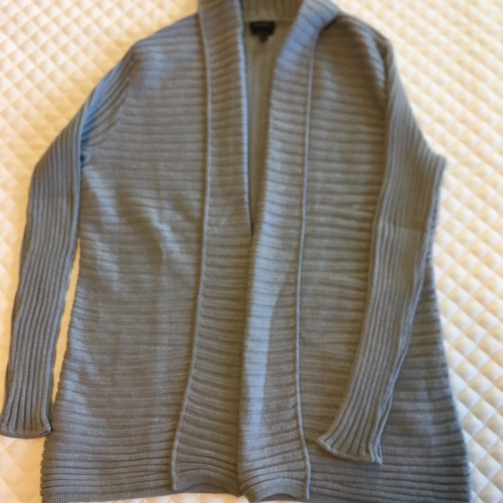Talbots Below Hip Open Front Cardigan